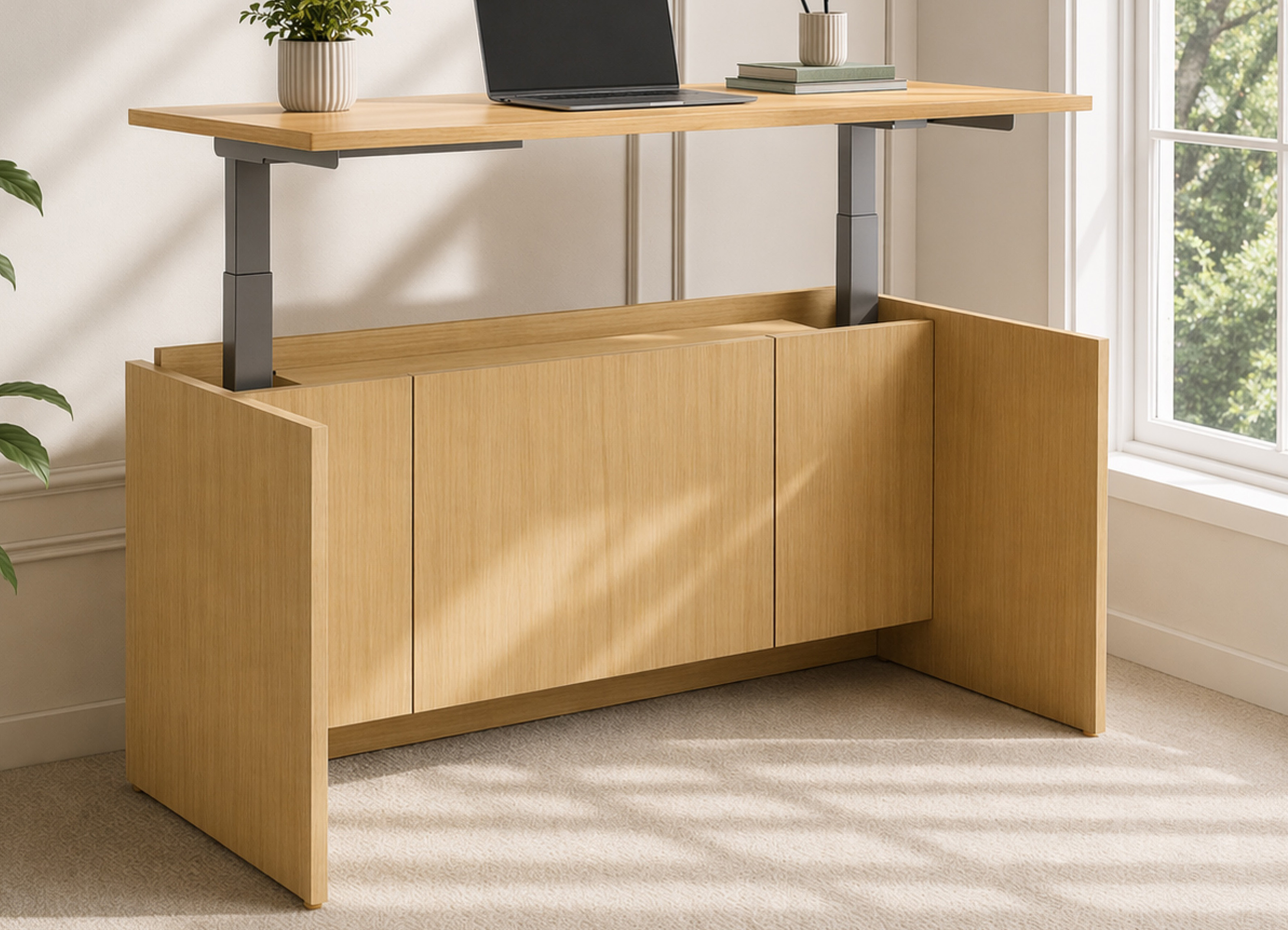 Two-Leg Straight Desk