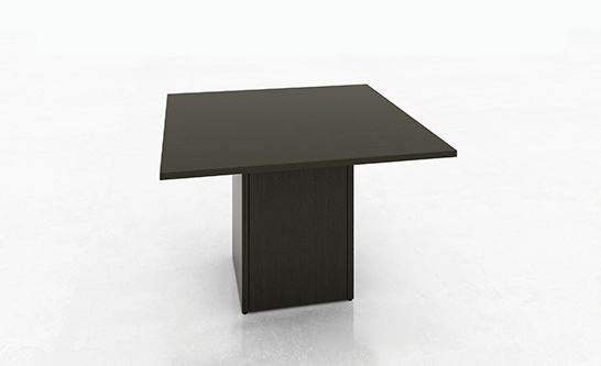 Square/Cube Base Coffee Table In Black 