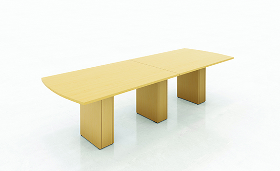 Arc End/Rectangle Base Finished in Natural Maple 