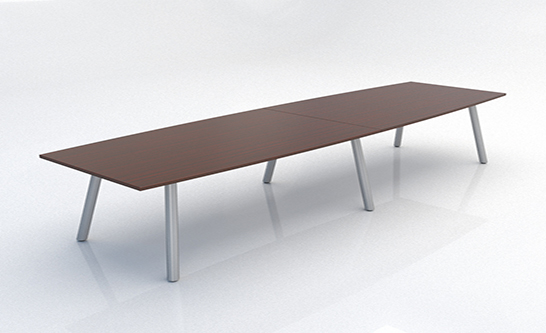 Boat Shape/Angled Post Legs In Mahogany Imp. 