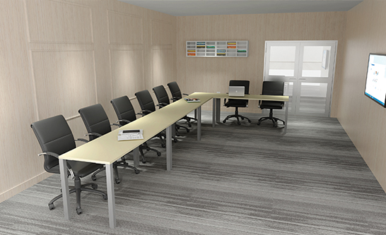Rectangle Training Tables In Discontinued Finish 