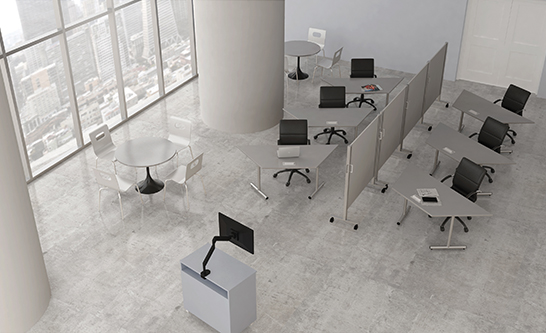 Trapazoid Training Tables In Stainless 