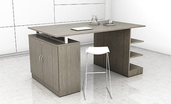Counter Height Storage Table In Southwest 