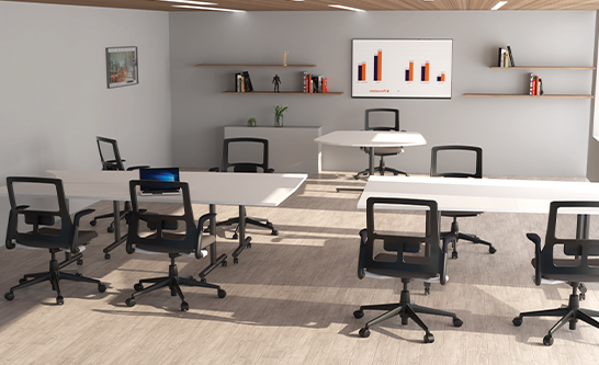 Training Tables In White 