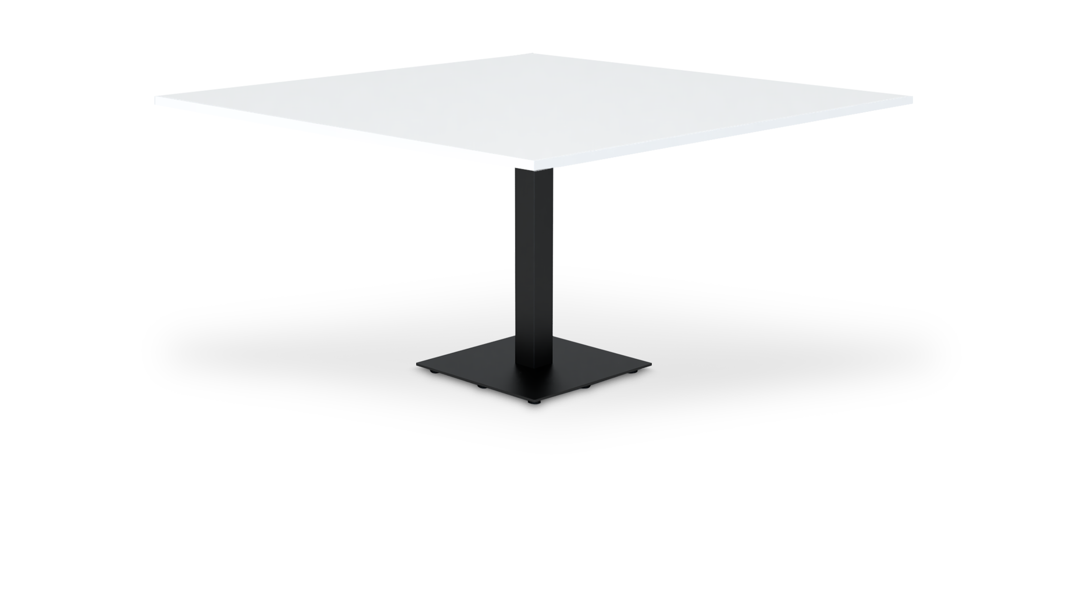 Square Top — Flat Square Base