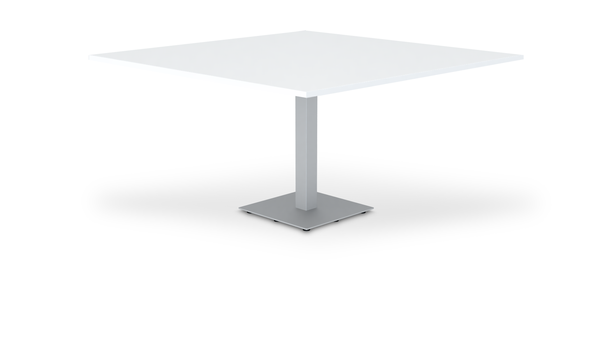 Square Top — Flat Square Base